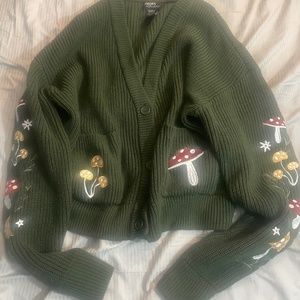 Hot Topic Thorn and Fable mushroom cardigan